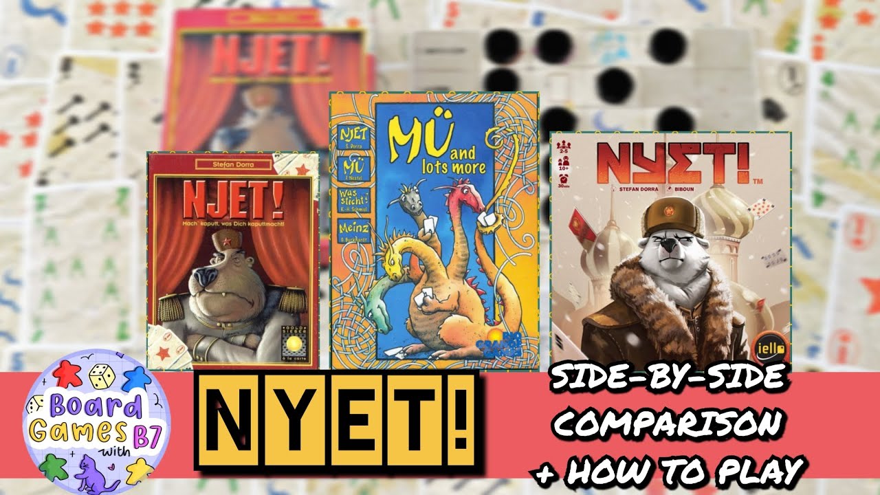 Nyet! Board Game Comparison, How to Play, Review, Stefan Dorra, Njet! Trick-taking