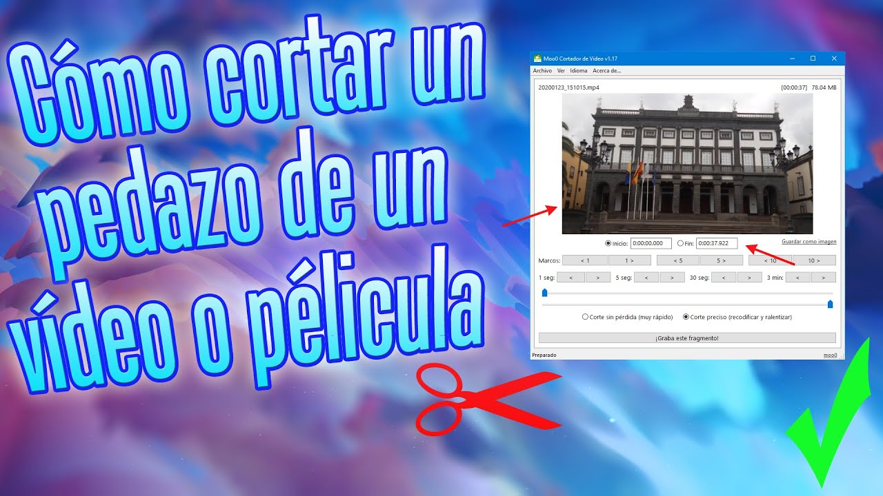 C&oacute;mo cortar un fragmento de un V&iacute;deo o una Pel&iacute;cula  | Video Cutter Cortador de v&iacute;deo gratuito