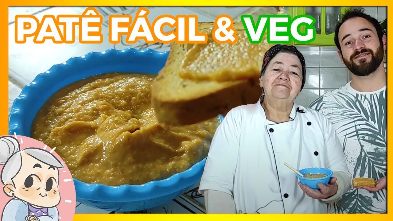 Patê de Cenoura com Grão de Bico RECEITA FÁCIL e 100% Vegano