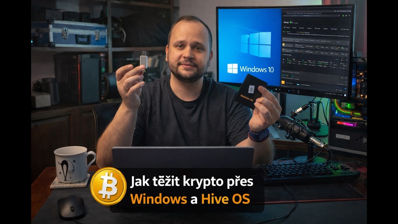 Návod jak těžit kryptoměny přes Windows nebo Hive OS