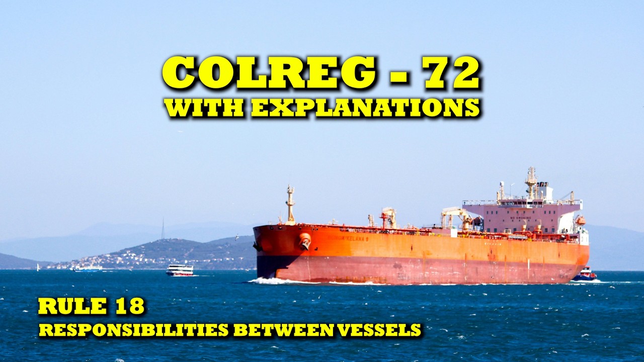 Colregs with explanation | Rule 18 - Responsibilities between Vessels