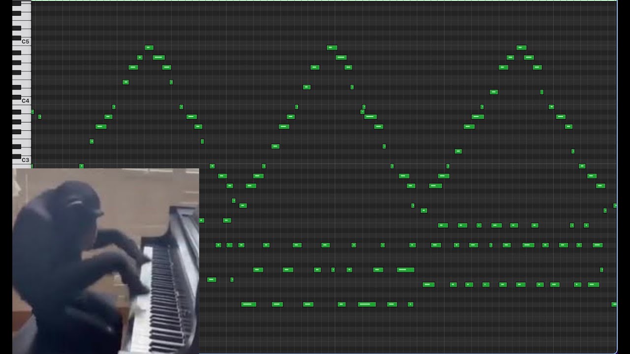 average tik tok piano song