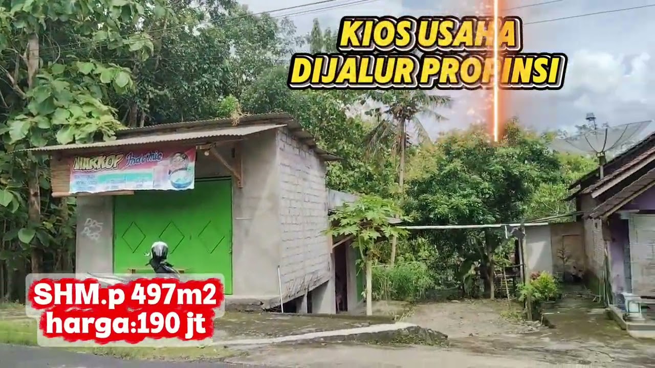 Dijual Kios di jalan propinsi, harga terjangkau 