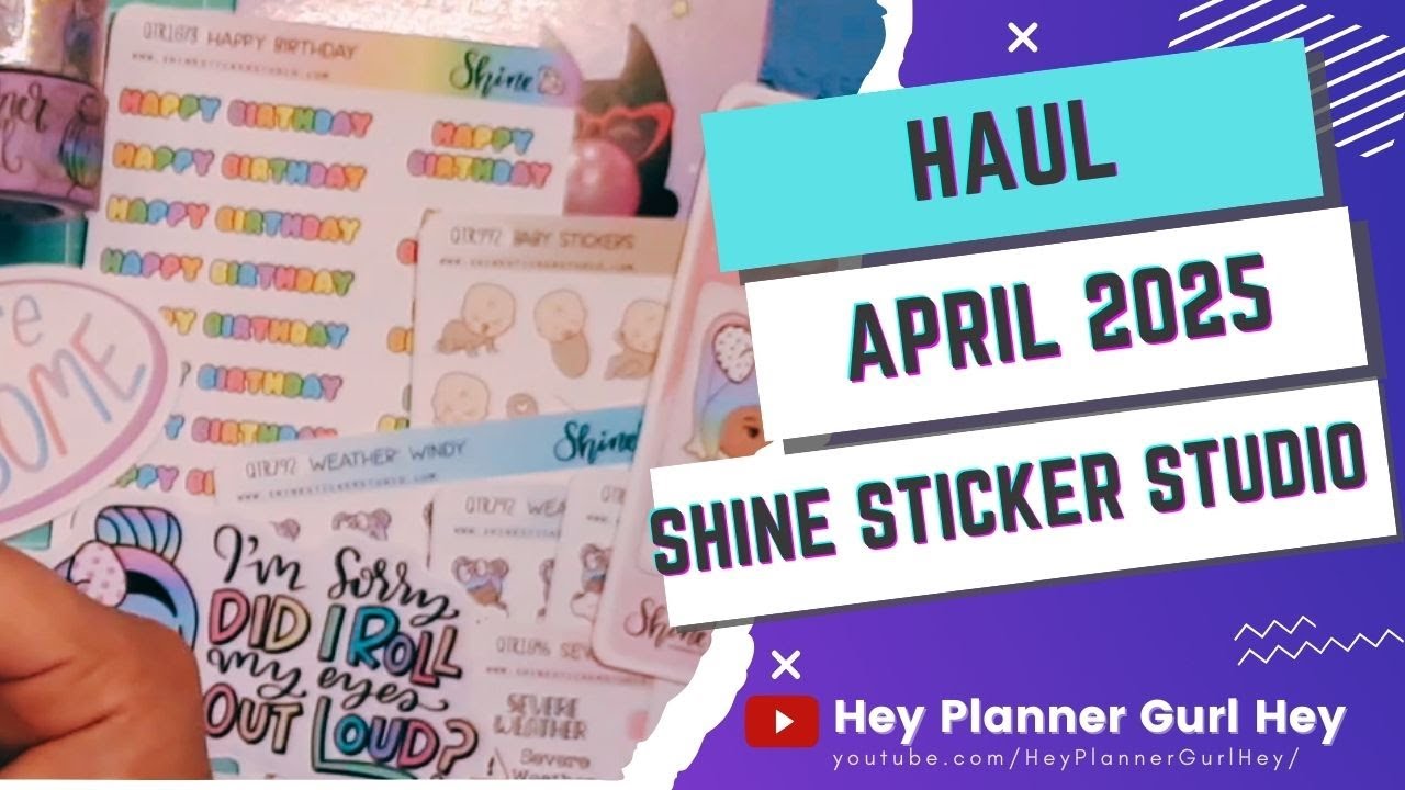 Unboxing Shine Sticker Studio - 💜 May 14, 2025