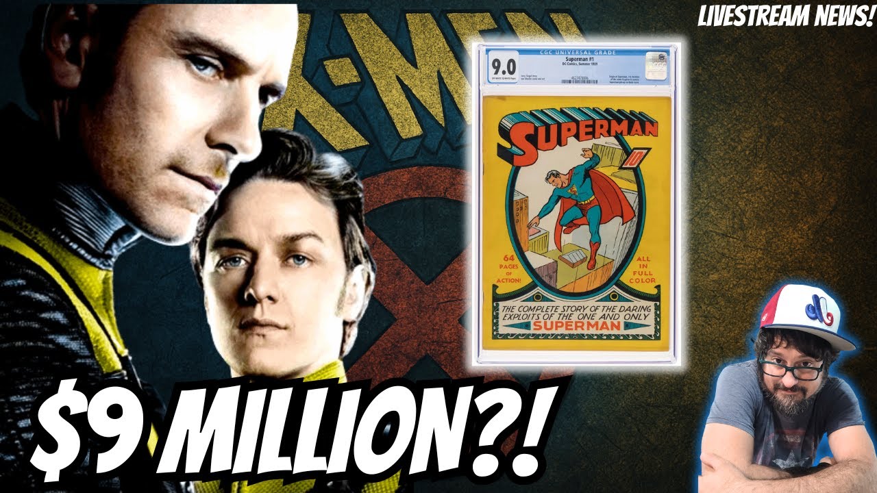Superman #1 Sells for $9 MILLION… + X-Men First Class Hits HBO!