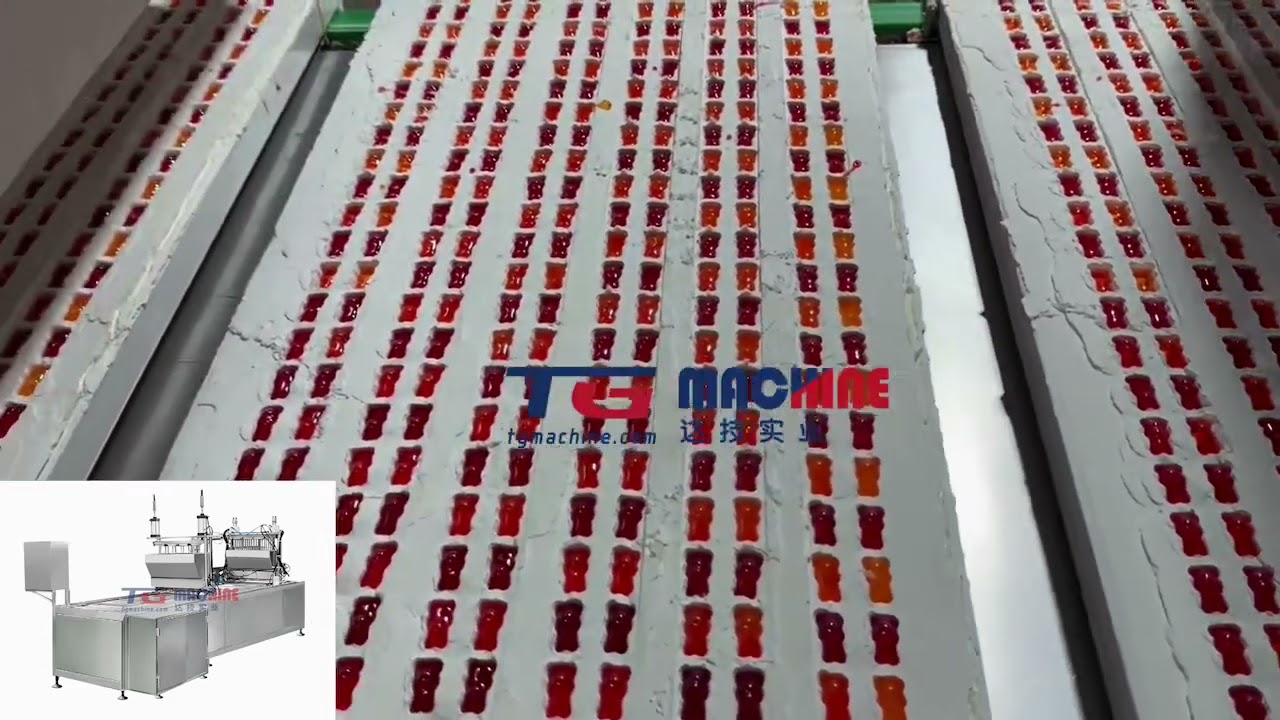 semi-automatic jelly candy starch mogul line #machine #manufacturing #factory #foodmachinery