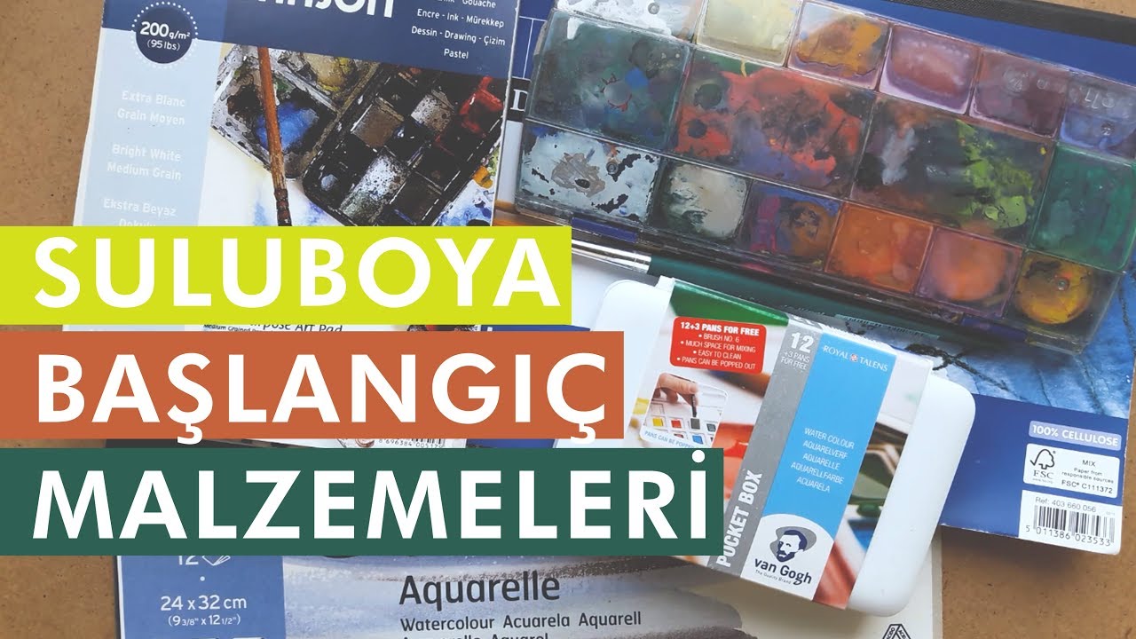 HANGİ MALZEMELERLE SULUBOYAYA BAŞLAYABİLİRSİN