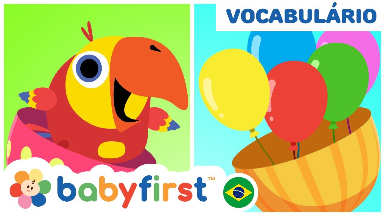 Aprenda novas palavras com ovos surpresa | desenhos educativos em portugues | BabyFirst Brasil