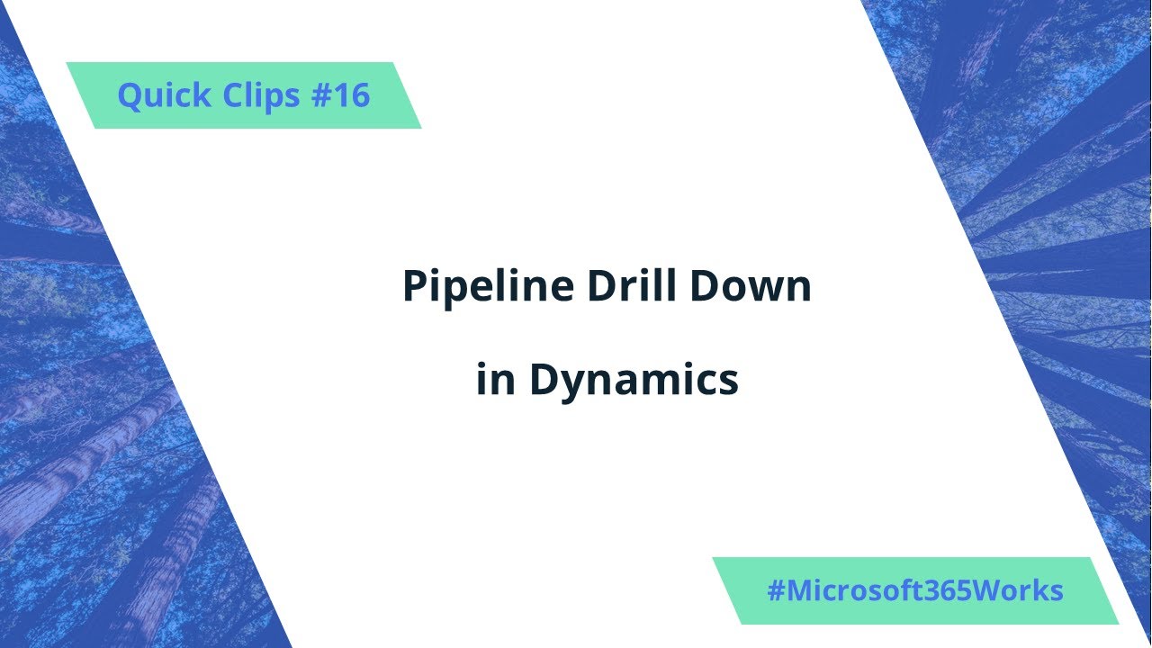 #16 Pipeline Drill Down in Dynamics