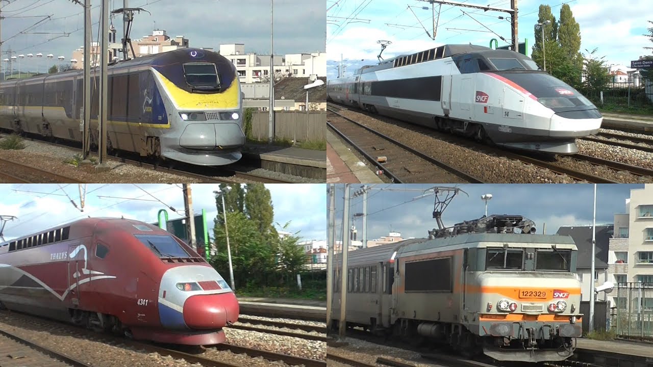 Trains at Stade de France - Saint-Denis & Saint-Denis Stations - 25/10/17