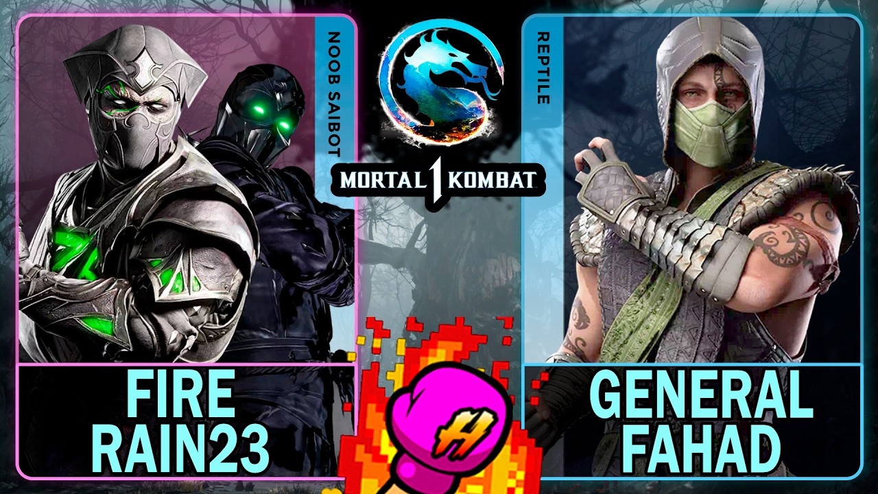 MK1 Fire Rain23 (NOOB SAIBOT) VS General Fahad (REPTILE)🥊Mortal Kombat 1🥊4K 60ᶠᵖˢ