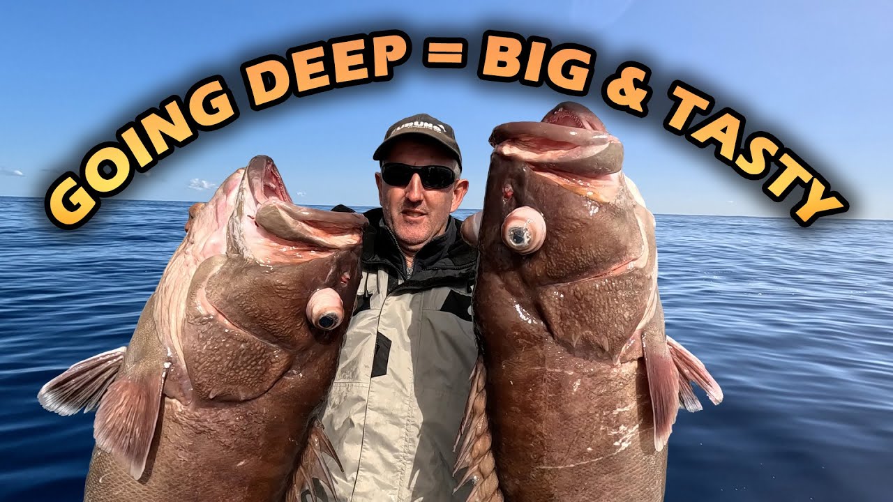 FISHING THE DEEP for tasty treats | Bar Cod, Snapper, Pearl Perch, Kingfish | Deep Dropping