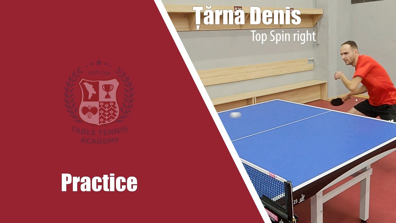 Țerna Denis - top spin forehand. Цэрна Денис - топ-спин справа