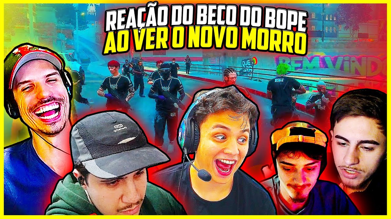 😱 REAÇÃO dos MEMBROS do BECO do BOPE do PAULINHO o LOKO ao VER O NOVO MORRO NA CAPITAL CITY GTA RP