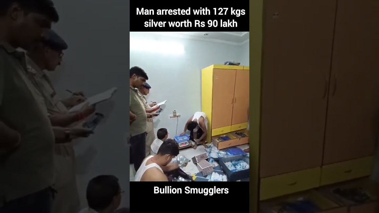 Bullion Smugglers arrested with 127 kgs silver worth Rs 90 lakhs in Durg