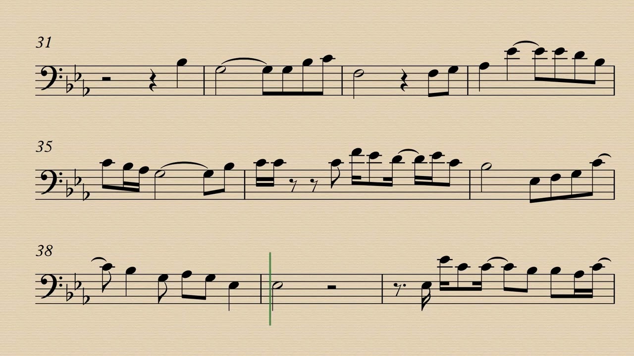 Hey Jude Trombone Play Along Sheet Music Partitura
