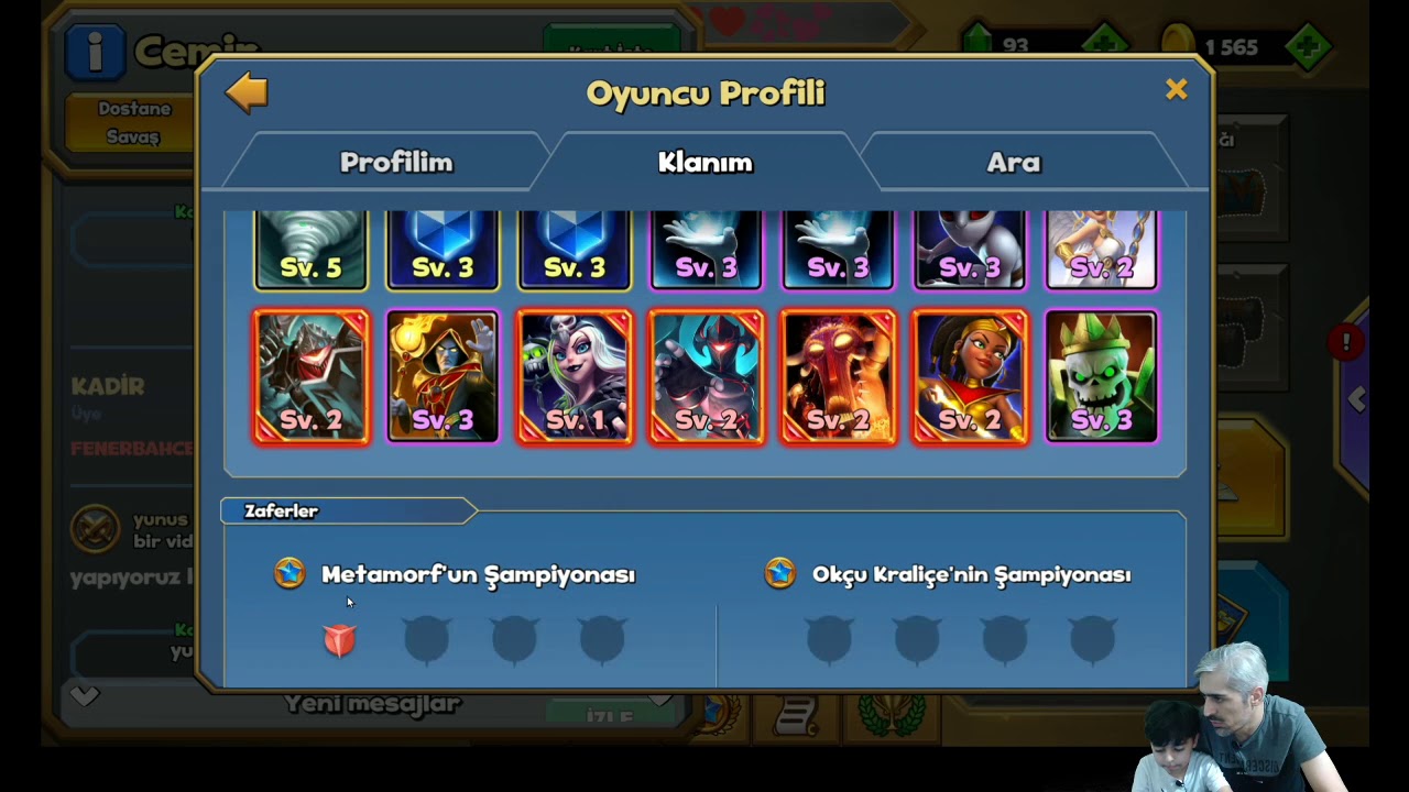 CASTLE CRUSH CEMİR KLANINDA ILK 15 DEKİ ARKADAŞLARIMIZIN PROFİLLERİNE BAKTIK.