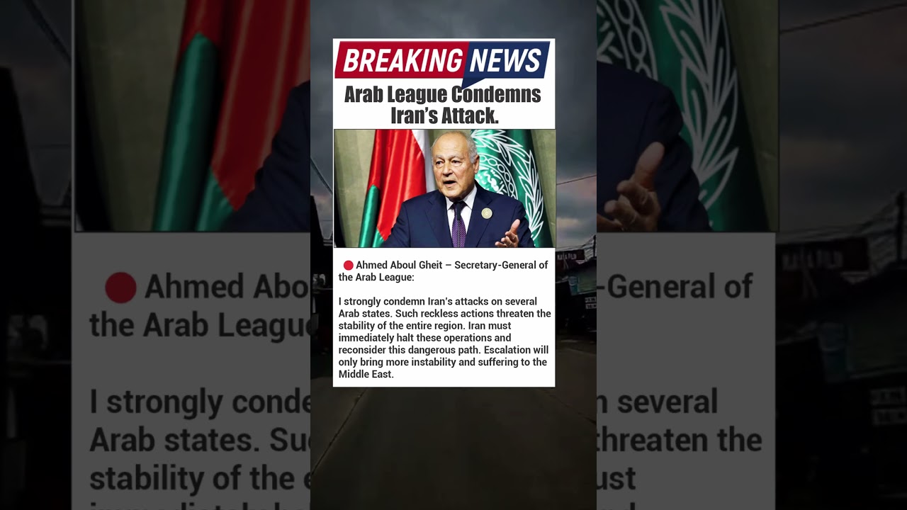 Arab League Condemns Iran&rsquo;s Attack, Warns of Rising Middle East Instability