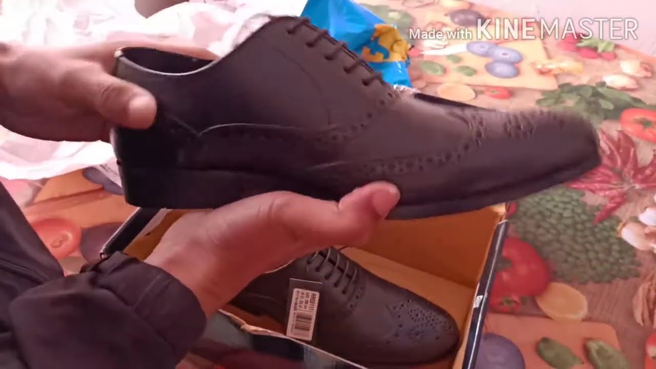 Redtape formal leather black shoes filipkart unboxing