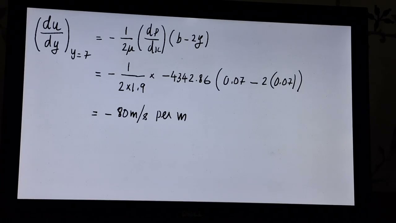 Laminar flow between parallel plates