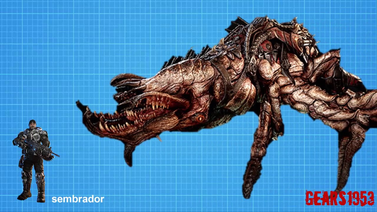 GEARS OF WAR TAMAÑO DE LOS LOCUST COMPARACION