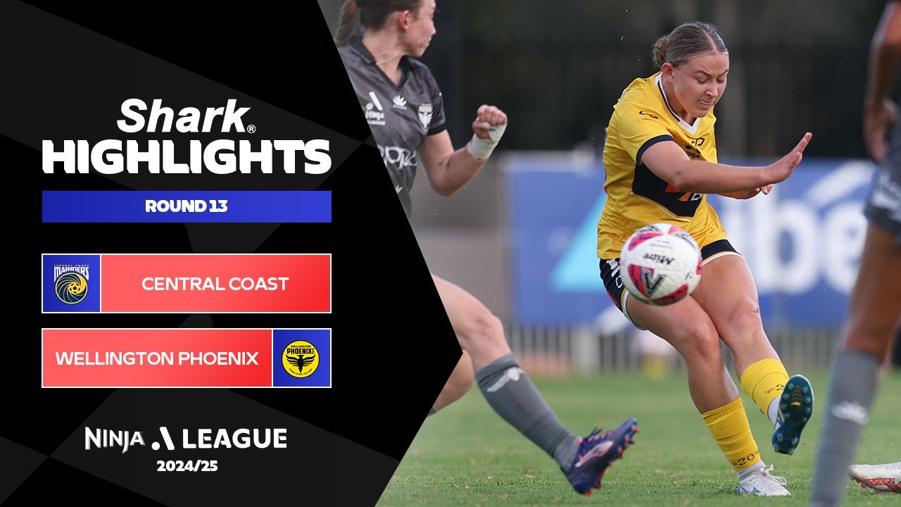 Central Coast Mariners v Wellington Phoenix - Shark Highlights | Ninja A-League 2024-25 | Round 13