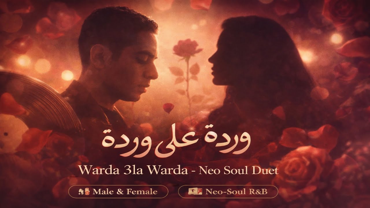 وردة على وردة - Neo Soul Duet | Warda 3la Warda | Male & Female Vocals | R&B 2025