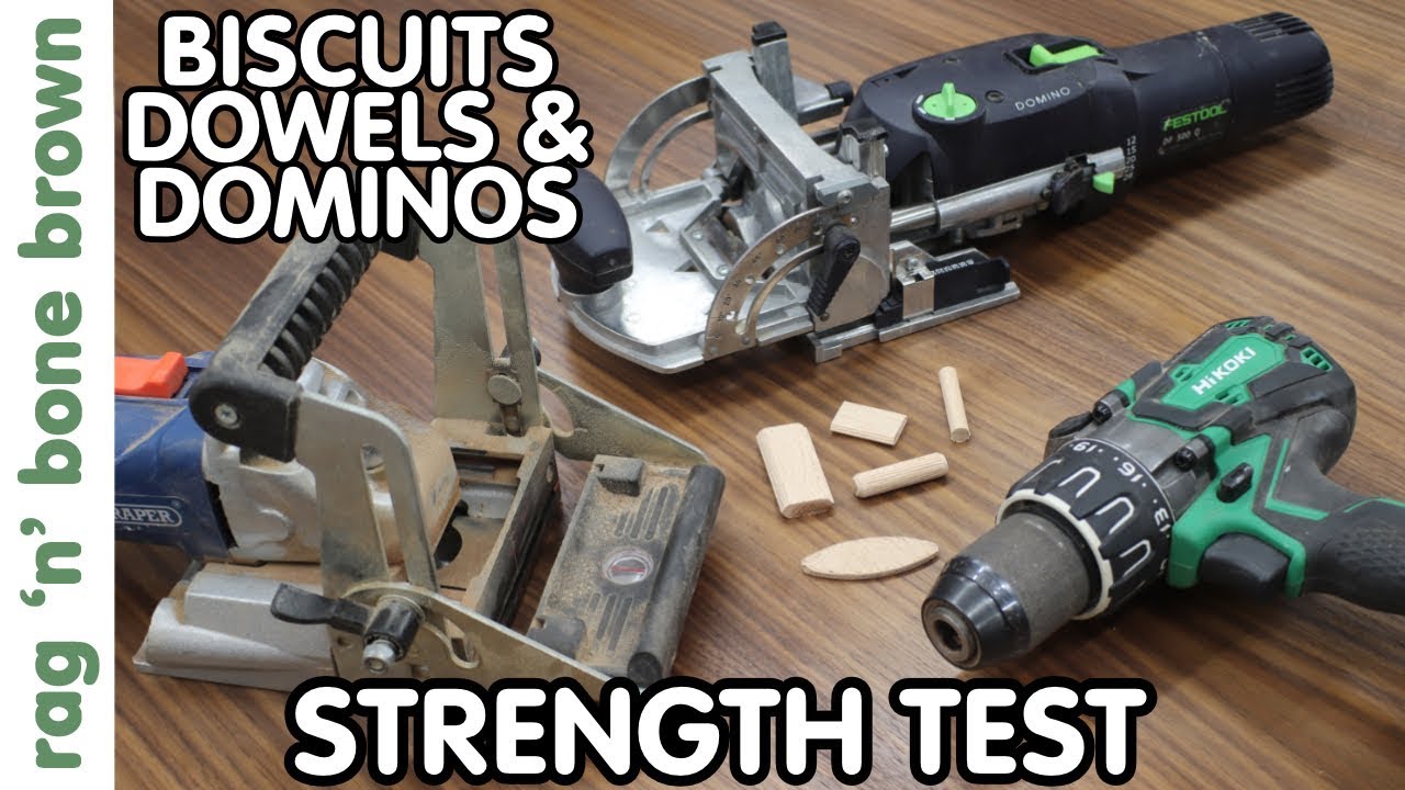How Strong Are DOWELS vs DOMINOS vs BISCUITS?  Strength Test
