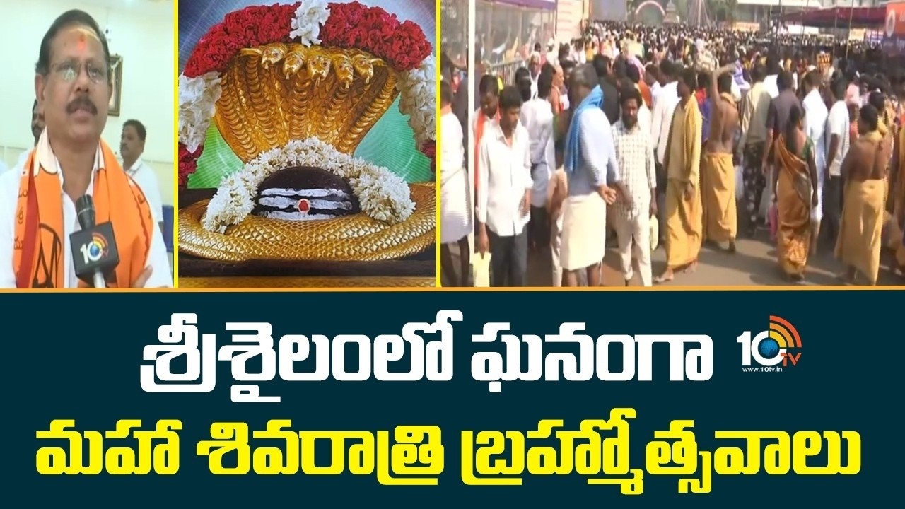 శ్రీశైలంలో ఘనంగా మహా శివరాత్రి  బ్రహ్మోత్సవాలు | Shivaratri celebrations in Srisailam | 10TV LIFE