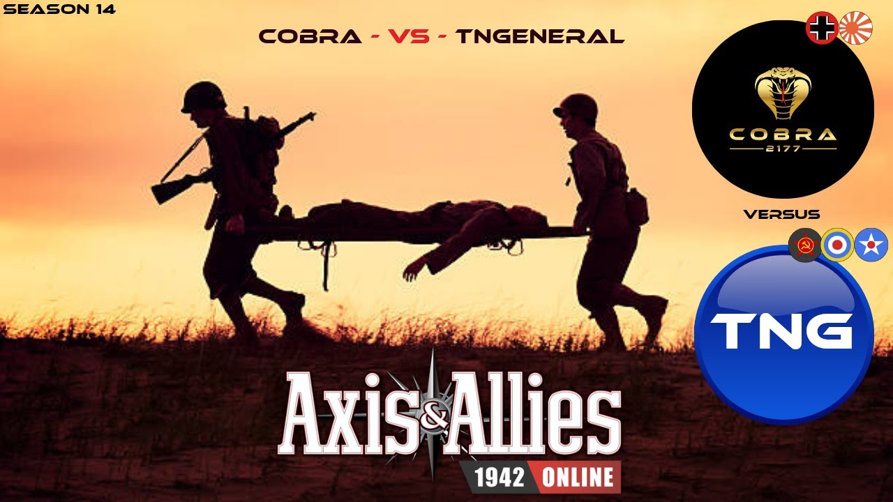 Axis and Allies 1942 Online: Cobra versus TNGENERAL #beamdog #gameplay
