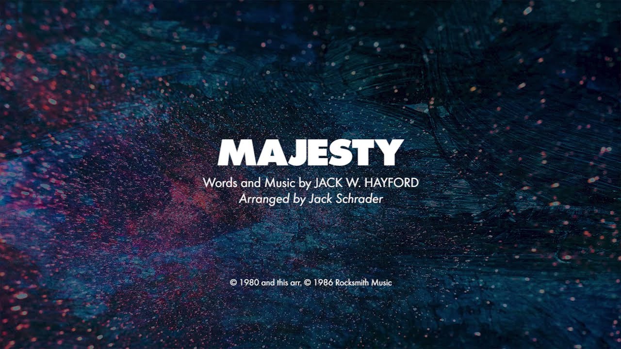 MAJESTY - SATB (piano track + lyrics)