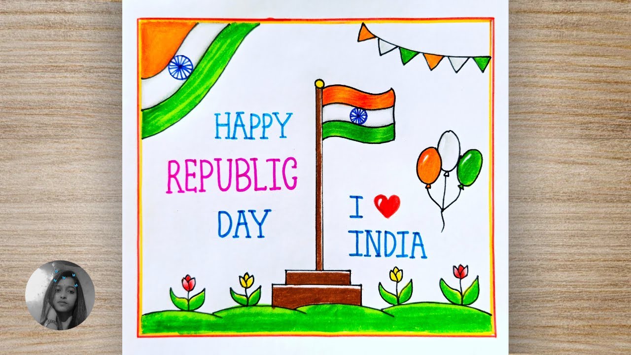 Indian Flag Drawing for Republic Day🥰 | How to Draw Tiranga Easy | 26 January Drawing | Republic Day
