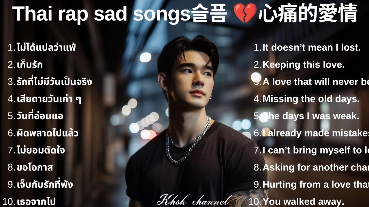 💔รวมเพลงแร็พเศร้า ผสมอังกฤษ 2026 |79|  Emotional and sad Thai Rap songs | 태국 슬픈 랩 노래💔泰國悲傷饒舌歌曲