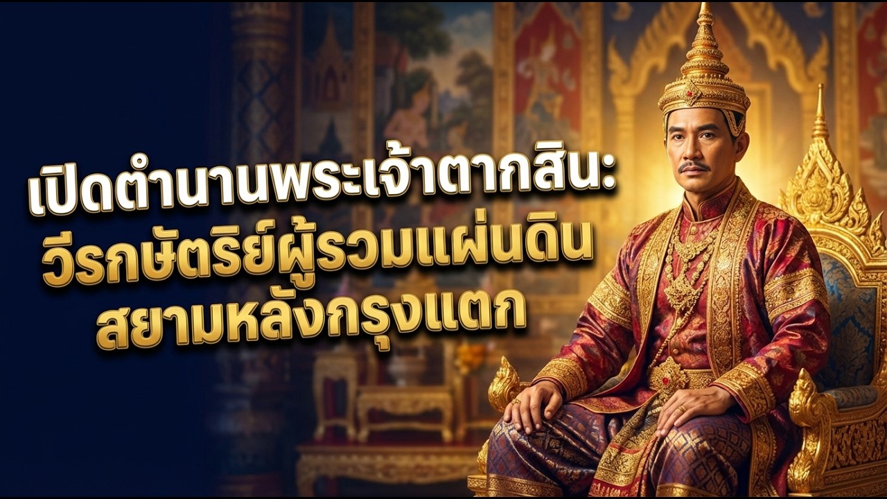 7 เดือนพลิกชะตากรุงศรี! พระเจ้าตากสิน: กษัตริย์นอกกรอบผู้สร้างชาติด้วยดาบ