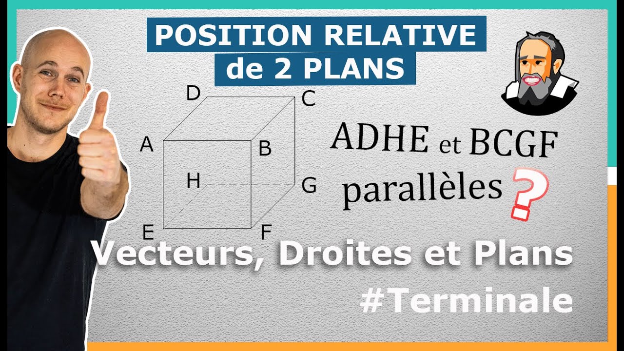 POSITION RELATIVE de 2 Plans dans l'Espace - Exercice Corrigé - Terminale
