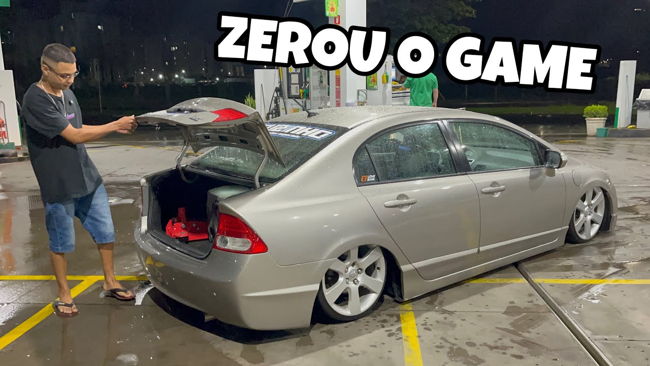 REALIZOU O SONHO DO HONDA CIVIC REBAIXADO NA AR 😍