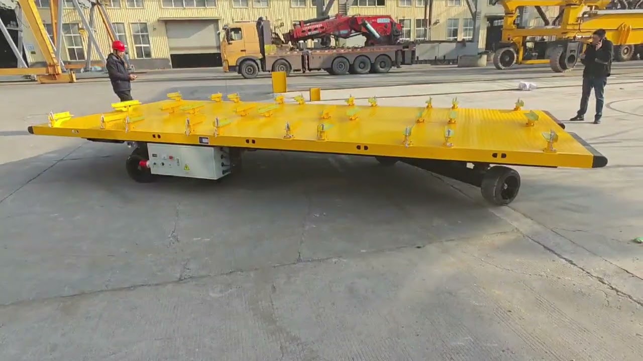 AGV flatbed truck is ready for shipment.#AGV