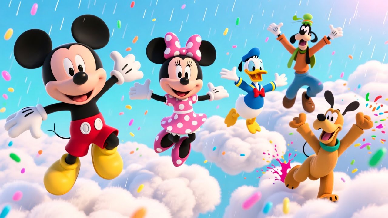 Mickey Mouse & Friends in Marshmallow Land 🍬🌈  Kids Cartoon Adventure | Fun, Learning & Sweet Songs