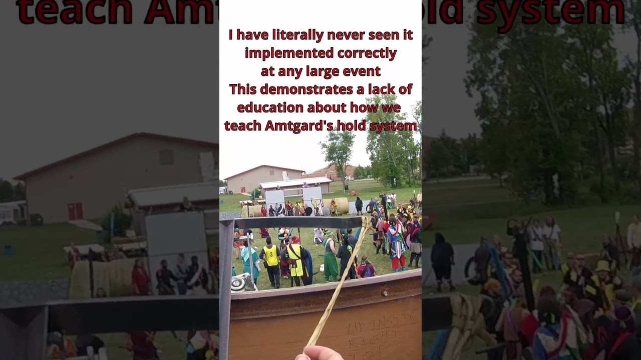 Amtgard's Safety/Emergency Hold System Fails Again #larp Check description for more info