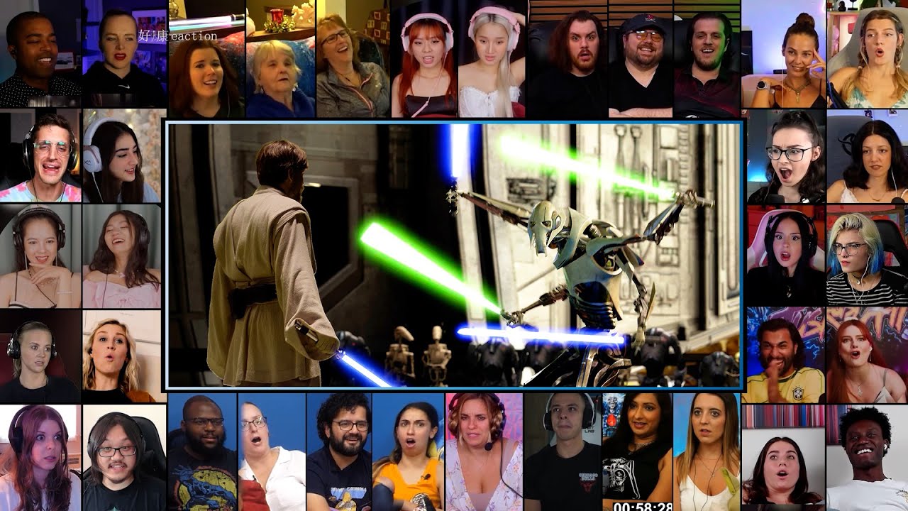 Obi-Wan Kenobi vs General Grievous Full Fight Scene | Star Wars: Revenge of the Sith Reaction Mashup