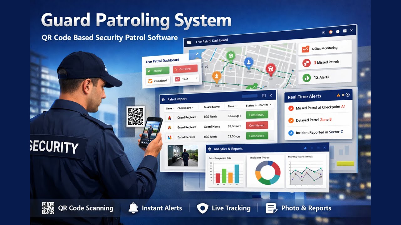 QR Code Based Guard Patrolling System | Smart Security Patrol Software
