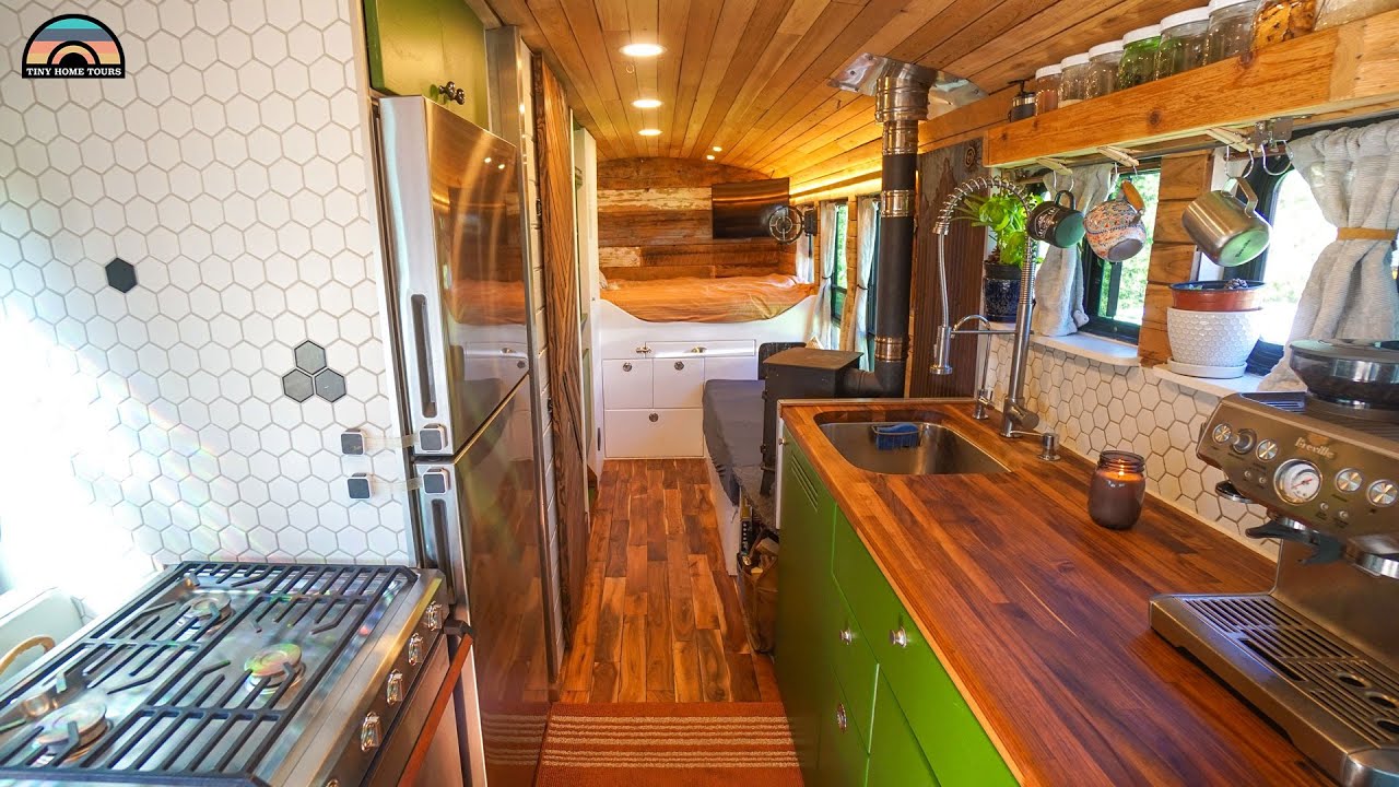 Her Raised Roof Bus Home - Empty Nest to Life on the Road