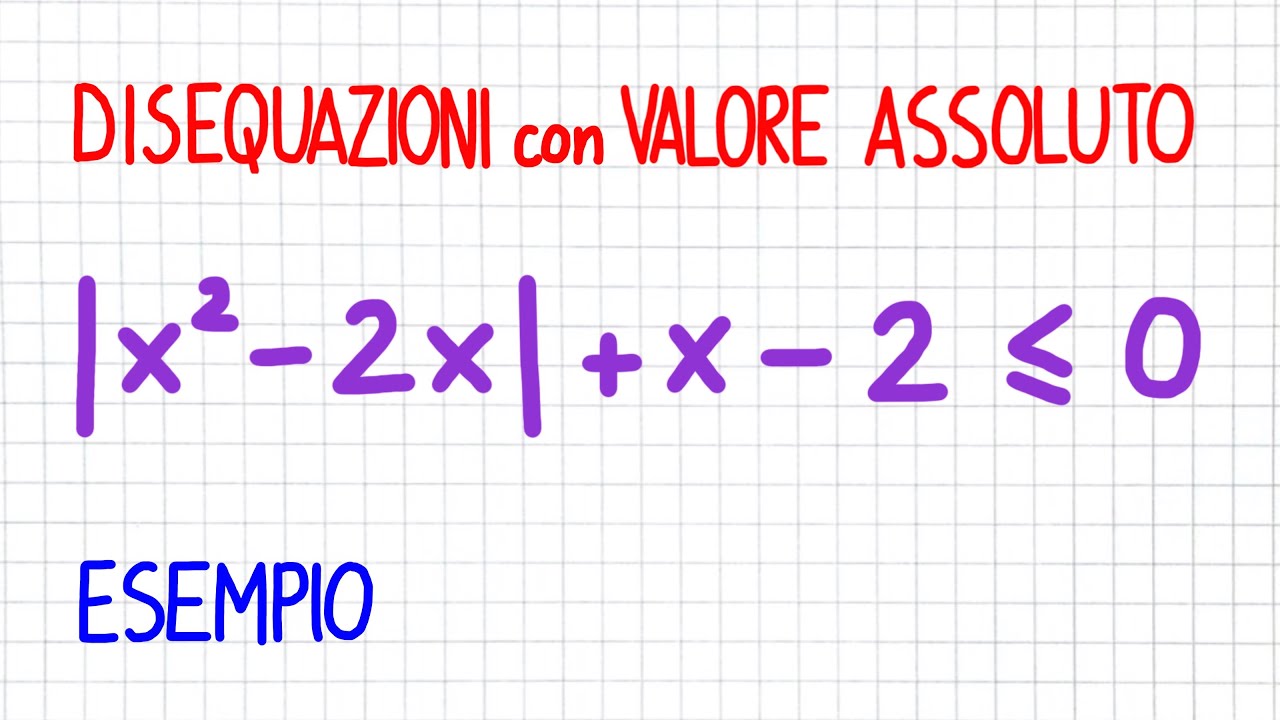 DISEQUAZIONI con VALORE ASSOLUTO - esempio  _ EV46