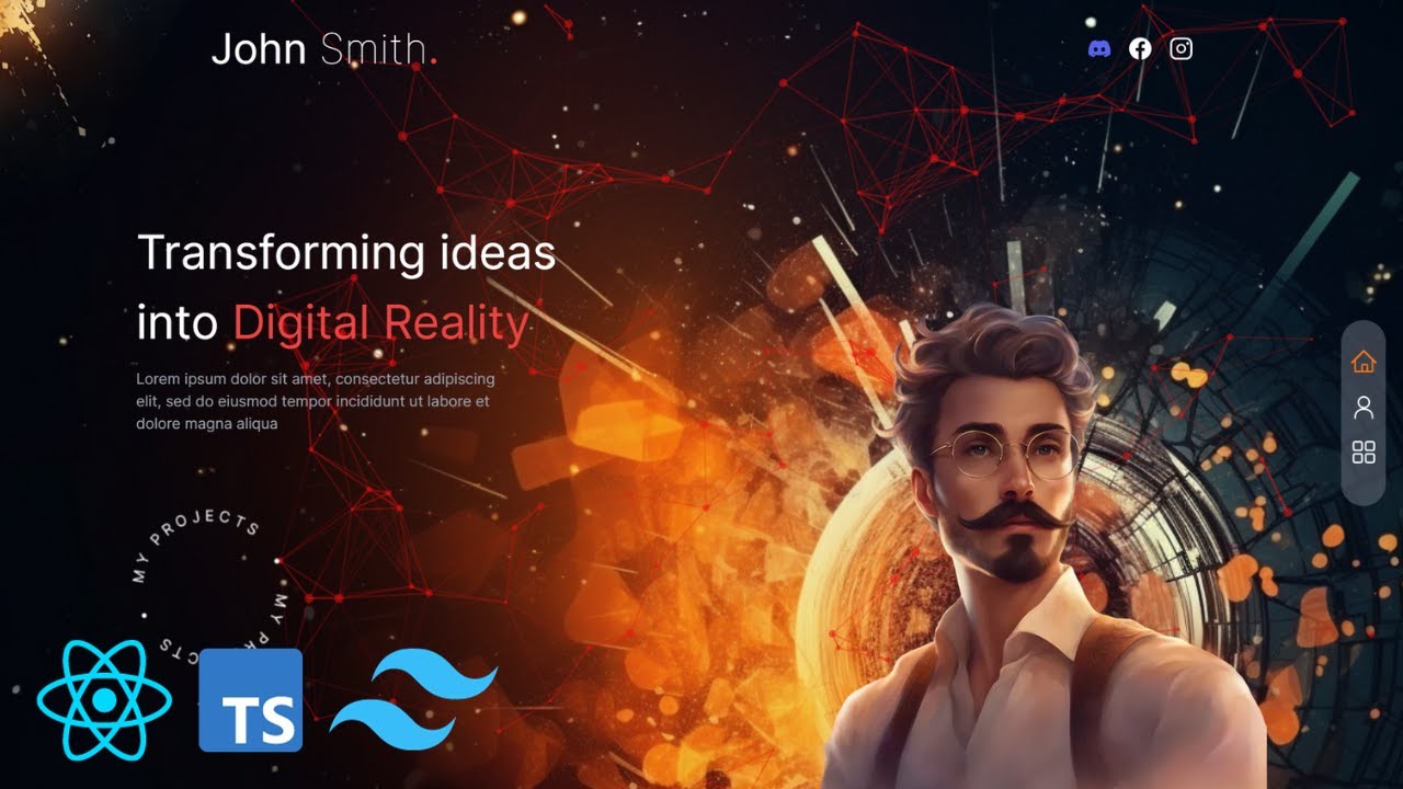Современный Сайт Портфолио с React.js, Next.js и Typescript