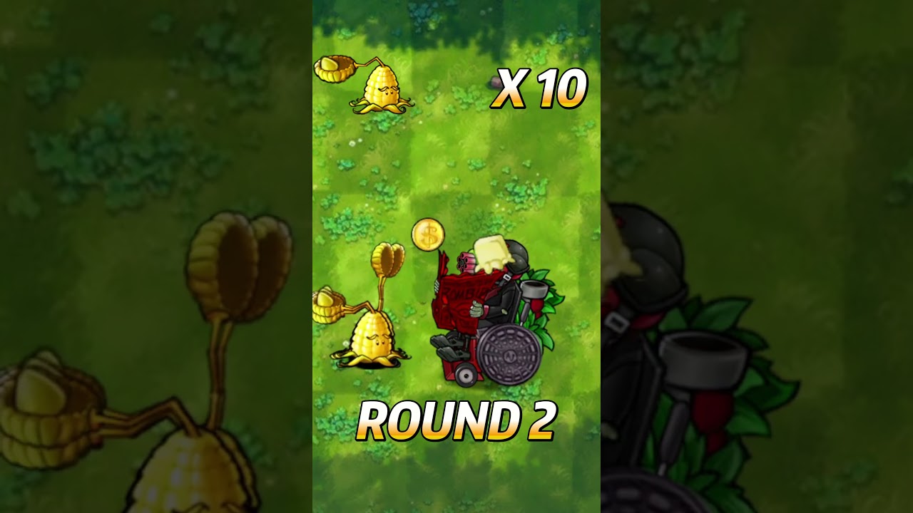 1 vs 1000 Golden Kernel VS Professer Cherry-Z! 🤯 #pvz #plantsvszombies #pvzgameplay