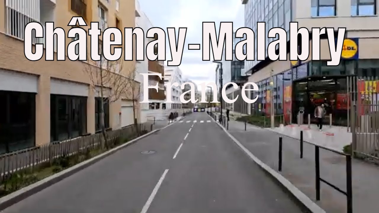 Châtenay-Malabry drive 4k - Driving- French region