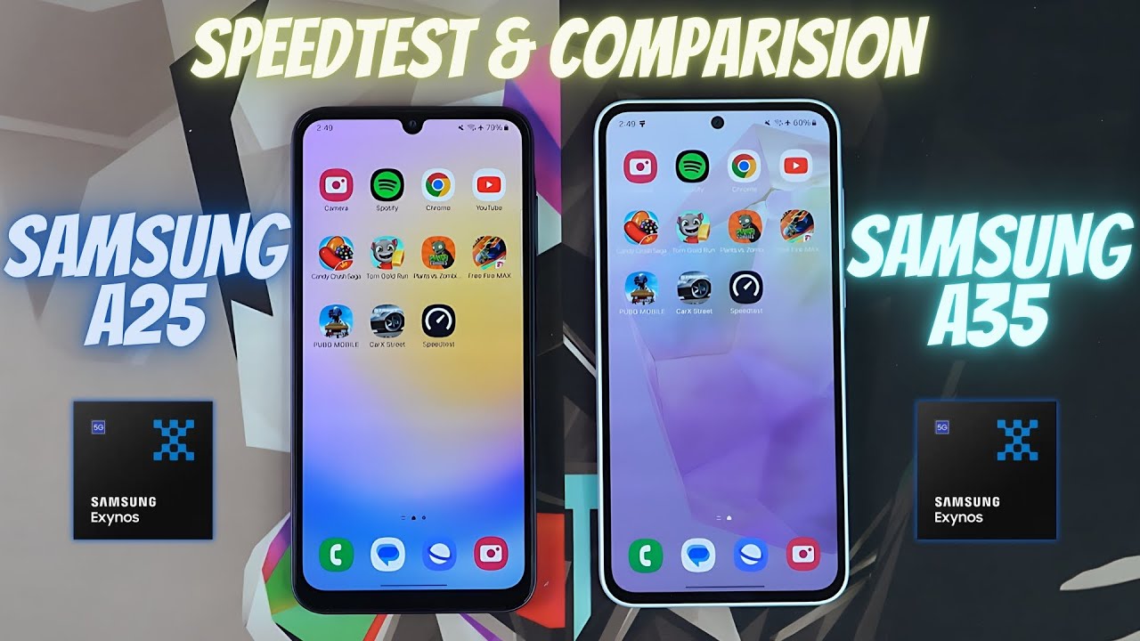 Samsung Galaxy A25 vs Samsung Galaxy A35 | Speedtest & Camera Comparison