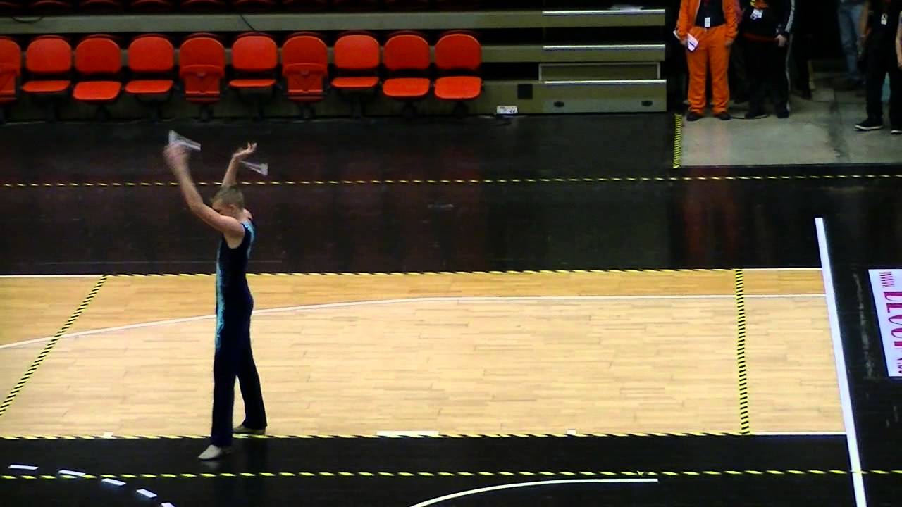 EK Twirl 2014 Rhythmic Finals Dennis