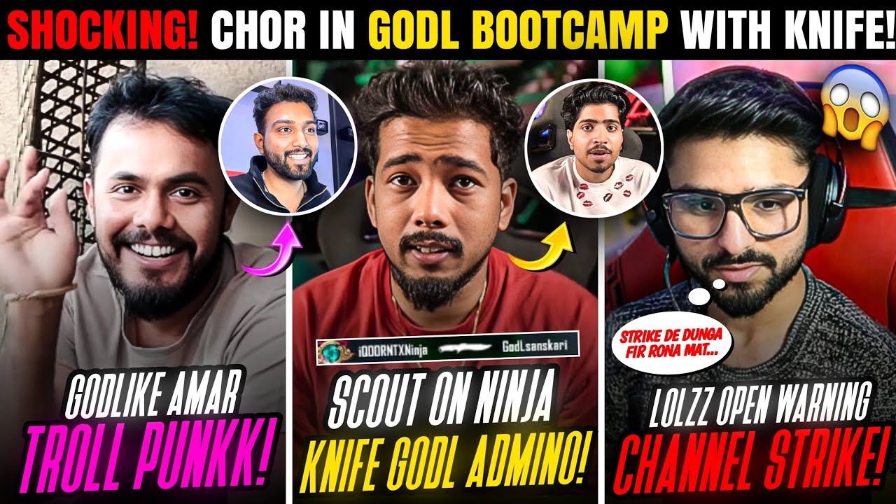 Serious News! Thief In GODL BootCamp😱Amar Troll Punkk😳Lolzz Final Warning😢Scout Moto Vlog🔥