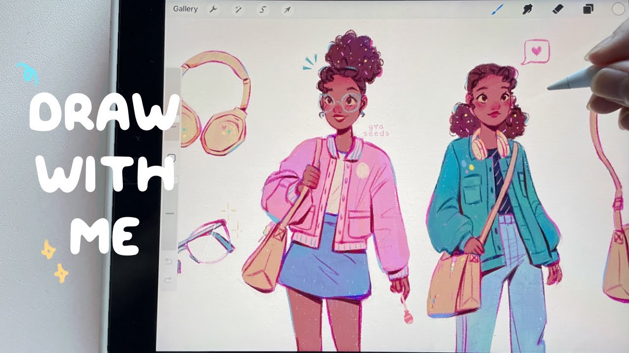 draw with me 🍡 character sheet